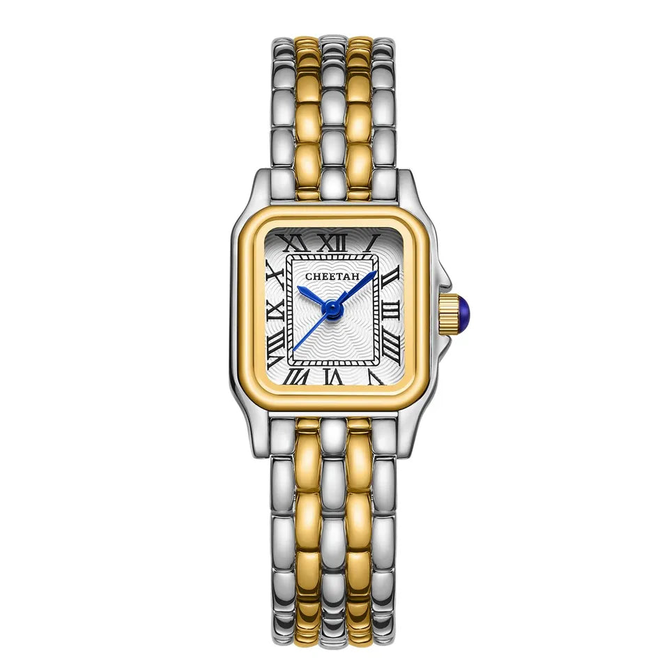 Reloj Cheetah Bicolor Mujer – Plateado y Dorado