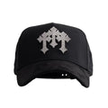 Gorra Negra con Cruces de Cristal